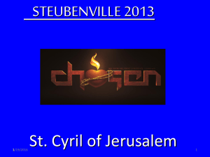 Steubenville 2013 - Saint Cyril of Jerusalem Parish