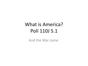 What is America? Poli 110J 5.1