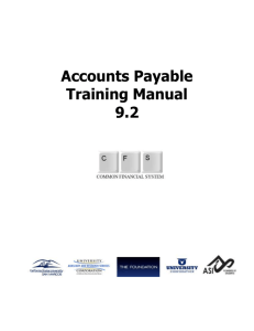 CFS 9.2 AP Training Manual