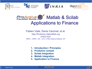 Matlab / Scilab with ProActive - Sophia Antipolis
