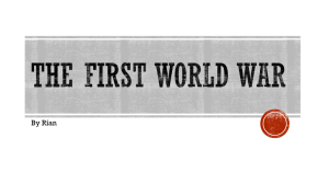 The first world war