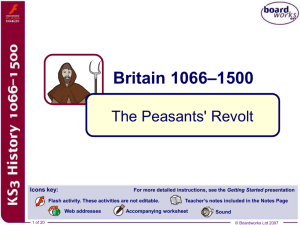 The Peasants' Revolt - kings