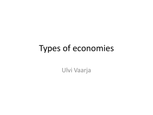 Types of economies