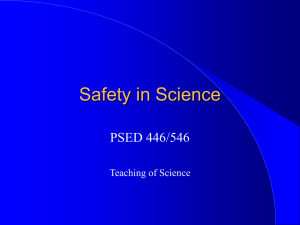 Safety in Science