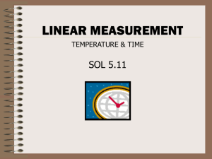 Linear Measurement - Alvey Elementary School
