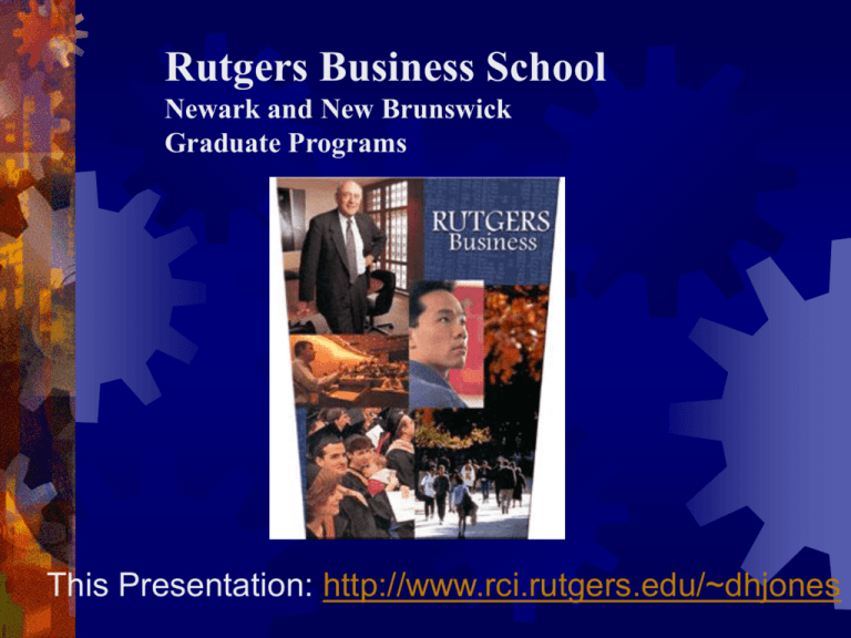 The Part time MBA Program Rutgers