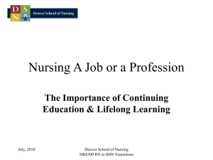 Nursing as a Dynamic Profession