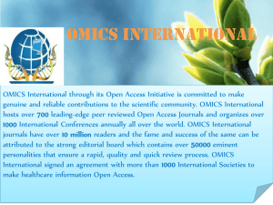 OMICS International Open Access Membership