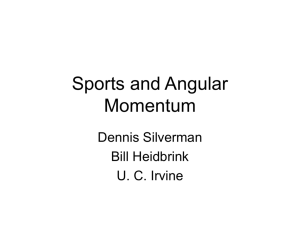 Biomechanics and Angular Momentum