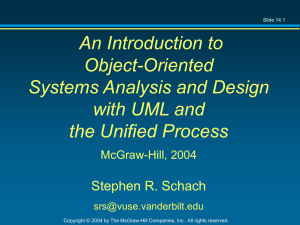 An Introduction to Object-Oriented Systems Analysis and Design