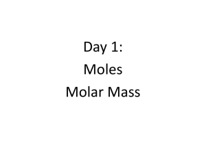 Molar Mass Calculations