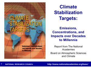 Climate Stabilization Targets - Division on Earth and Life Studies