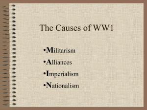 The Causes of WW1