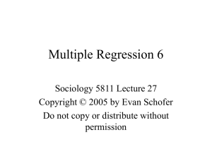 Class 27 Lecture: Multiple Regression 6