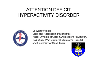 ADHD - University of Cape Town