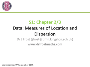 Slides - Dr J Frost