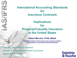 AAA IASB Ins. Acctg - Casualty Actuarial Society