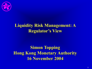 Liquidity Risk Management: A Regulator's View