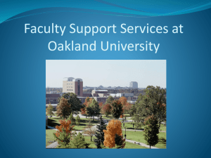 Faculty Support Services