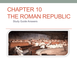 Chapter 10- The Roman Republic