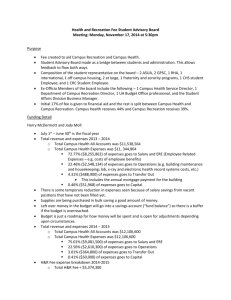 Health and Recreation Fee Student Advisory Board Meeting