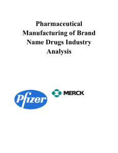 Industry Analysis : Brand Name Drug - dldateam