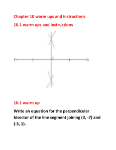 Chapter 10 warm ups and instructions 10.1 warm ups and