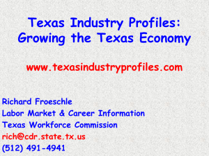 Texas Industry Profiles - Labor Market and Career Information