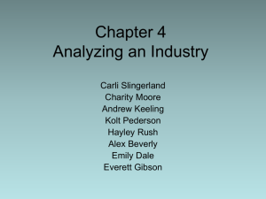 Chapter 4 Analyzing an Industry