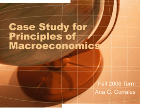 Case Study for Principles of Macroeconomics