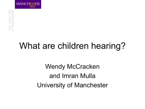 What are children hearing?