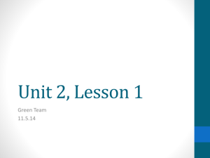 Unit 2, Lesson 1 - Issaquah Connect