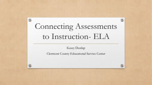 Connecting Assessments to Instruction