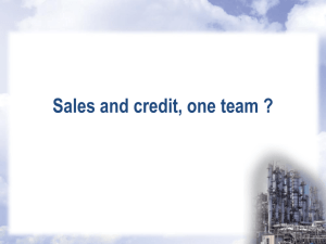 Sales and Credit - One Team: Myth or Reality?