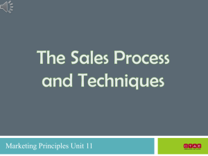 Sales Process presentation