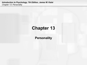 Chapter 13: Personality
