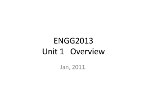 ENGG2013 Lecture 1