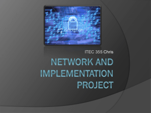 Network and Implementation Project