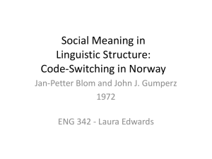 Social Meaning in Linguistic Structure