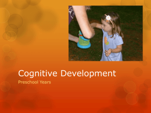 Cognitive Development - Oakland Schools Moodle