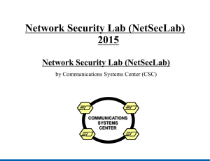 17-NetSecLab - Communications Systems Center