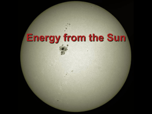 Energy from the Sun - Dr. Bryan Mendez