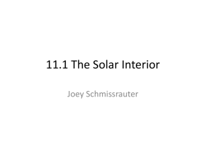 11.1 The Solar Interior