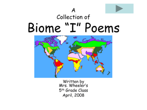 Biome “I” Poems