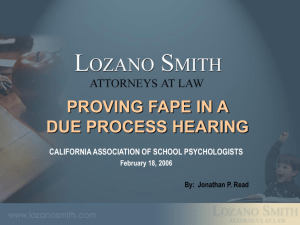 What is a Due Process Hearing? - California Association of School