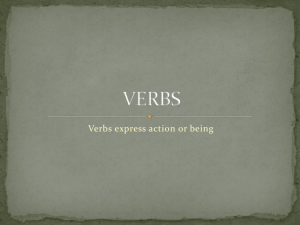 Verbs Part 1