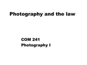 Photography and the law - School Of Communication