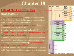 Chapter 18 - Cenozoic Life
