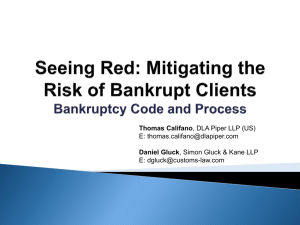 Seeing Red: Mitigating the Risk of Bankrupt Clients