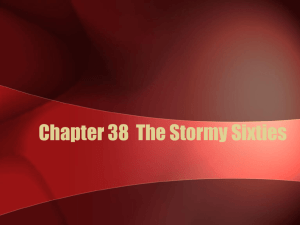 Chapter 38 The Stormy Sixties